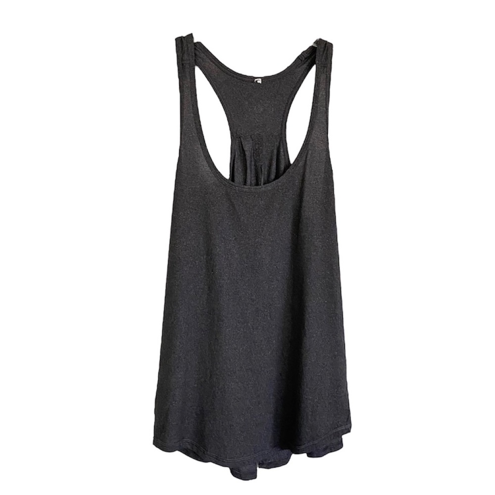 Lululemon Gray Open Back Sleeveless Top